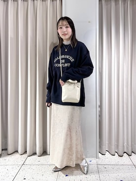 「アイテム（ピアス（両耳用））」を使った、manaty.さん（レディース・159cm・20代）の秋コーディネート