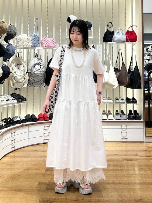 もず　 セール】カットティアードワンピースSS 326161（ワンピース