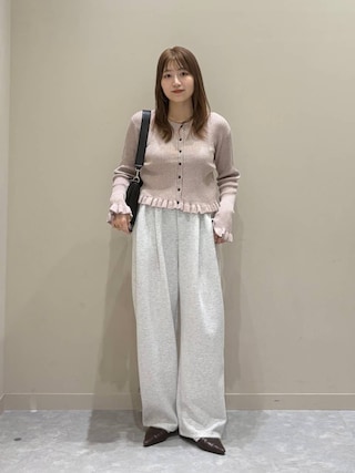 「LOWRYS FARM(ローリーズファーム)の【500mlペットボトル収納可】フラップショルダーBAG 1046881(ショルダーバッグ)」を使った、manaty.さん(レディース・159cm)の秋コーディネート