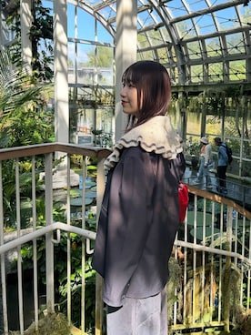 「アイテム（ボストンバッグ、レッド系）」を使った、manaty.さん（レディース・159cm）の秋コーディネート
