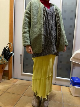 「ITEMS URBANRESEARCH（アイテムズ アーバンリサーチ）のアイテム（その他アウター）」を使った、labuさん（レディース・165cm）の冬コーディネート