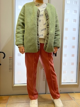 「ITEMS URBANRESEARCH（アイテムズ アーバンリサーチ）のアイテム（その他アウター）」を使った、labuさん（レディース・165cm）の冬コーディネート