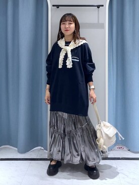 「アイテム（スウェット）」を使った、これとすさん（レディース・150cm・20代）の秋コーディネート