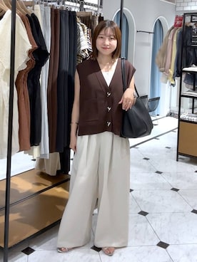 「アイテム（ベスト）」を使った、これとすさん（レディース・150cm・20代）の夏コーディネート