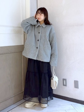 「アイテム（ブルゾン）」を使った、これとすさん（レディース・150cm・20代）の冬コーディネート