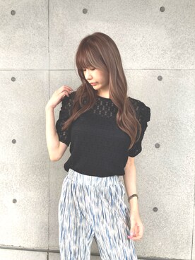 「acro（アクロ）のアイテム（パンツ）」を使った、acro  store  Co.Ltdさん（レディース・168cm）の夏コーディネート