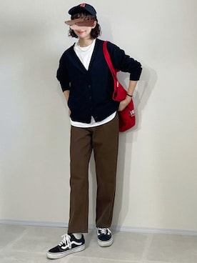 「ALLUMER（アリュメール）のアイテム」を使った、あさこさん（レディース・164cm）の秋コーディネート