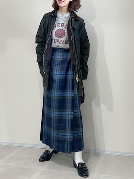 「Aeta（アエタ）の【Aeta】ボストンバッグ MINI WOMEN（ボストンバッグ）」を使った、あさこさん（レディース・164cm）の冬コーディネート