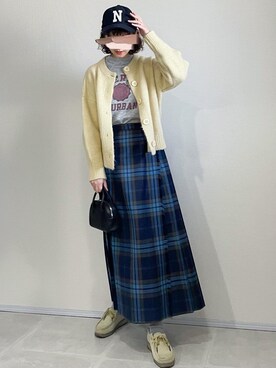 「Aeta（アエタ）の【Aeta】ボストンバッグ MINI WOMEN（ボストンバッグ）」を使った、あさこさん（レディース・164cm）の春コーディネート