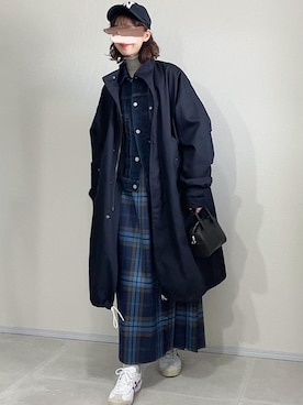 「Aeta（アエタ）の【Aeta】ボストンバッグ MINI WOMEN（ボストンバッグ）」を使った、あさこさん（レディース・164cm）の冬コーディネート