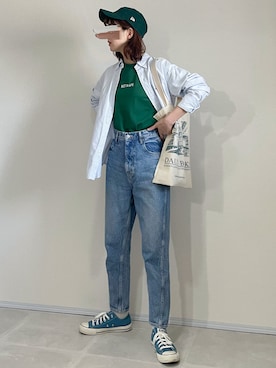 「THE SHINZONE（ザ　シンゾーン）の【THE SHINZONE】キャロットデニム WOMEN（デニムパンツ）」を使った、あさこさん（レディース・164cm）の冬コーディネート