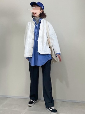 「ALLUMER（アリュメール）のアイテム（ジャケット/アウター）」を使った、あさこさん（レディース・164cm）の春コーディネート