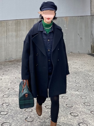 ↓お値下げ↓【Curensology】メルトンオーバーピーコート 38 Curensology（カレンソロジー）の「メルトンオーバーピーコート