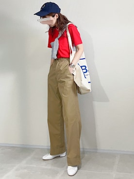 「Steven Alan（スティーブンアラン）のアイテム（シューズ）」を使った、あさこさん（レディース・164cm）の夏コーディネート