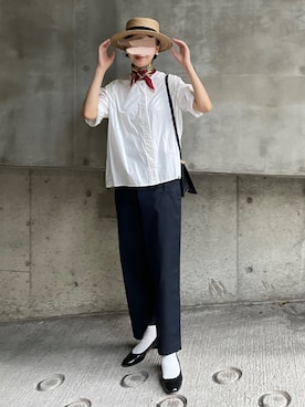 「BEAMS BOY（ビームスボーイ）のアイテム」を使った、あさこさん（レディース・164cm）の夏コーディネート