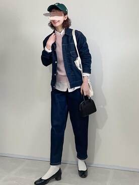 「Aeta（アエタ）の【Aeta】ボストンバッグ MINI WOMEN（ボストンバッグ）」を使った、あさこさん（レディース・164cm）の春コーディネート