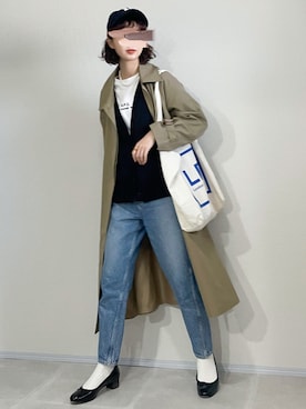「THE SHINZONE（ザ　シンゾーン）の【THE SHINZONE】キャロットデニム WOMEN（デニムパンツ）」を使った、あさこさん（レディース・164cm）の秋コーディネート