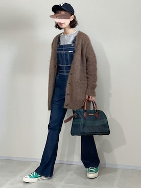 「ALLUMER（アリュメール）のアイテム」を使った、あさこさん（レディース・164cm）の秋コーディネート