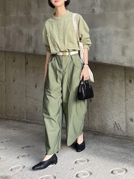 「Aeta（アエタ）の【Aeta】ボストンバッグ MINI WOMEN（ボストンバッグ）」を使った、あさこさん（レディース・164cm）の春コーディネート