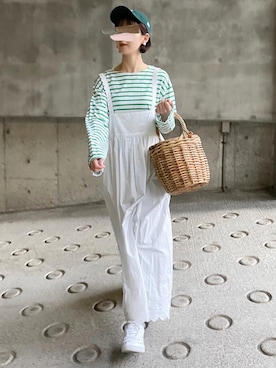 「menui（メヌイ）のアイテム」を使った、あさこさん（レディース・164cm）の夏コーディネート