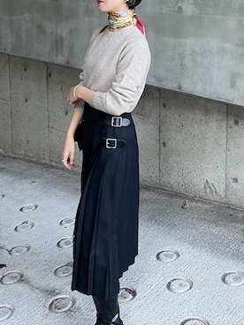 「apres（アプレ）のアイテム」を使った、あさこさん（レディース・164cm）の秋コーディネート