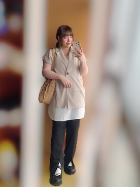 谷原小春さん(レディース・155cm)の夏コーディネート