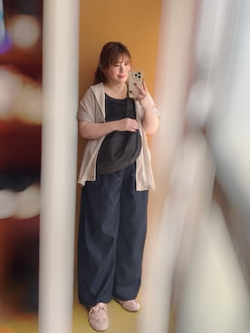 「Loueme（ルエム）のアイテム」を使った、谷原小春さん（レディース・155cm）の秋コーディネート
