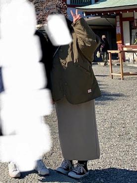 「Java（ジャバ）のアイテム」を使った、たかなさん（レディース・155cm）の冬コーディネート