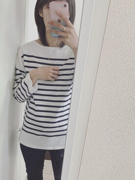 「少ない服で着回す」｜𝚖𝚒𝚔𝚘さん（レディース・168cm）の春コーディネート