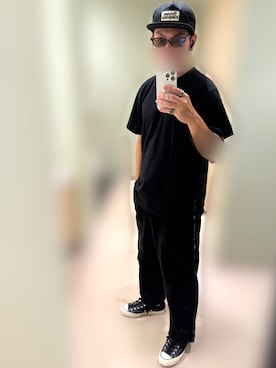 「アイテム（キャップ）」を使った、Syさん（メンズ・176cm）の秋コーディネート