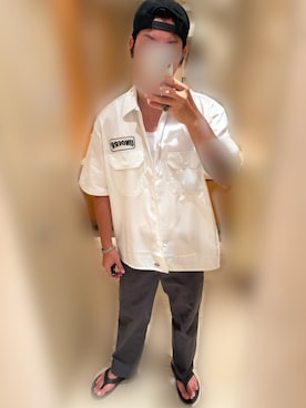 「アイテム（帽子）」を使った、Syさん（メンズ・176cm・30代）の夏コーディネート