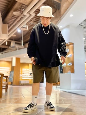 「AVIREX（アヴィレックス）のアイテム（アクセサリー）」を使った、SHOさん（メンズ・168cm）の春コーディネート