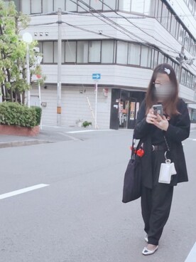 「Graphpaper（グラフペーパー）のアイテム（バッグ）」を使った、みさん（レディース・155cm）の春コーディネート