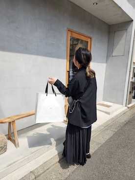 「Graphpaper（グラフペーパー）のアイテム」を使った、みさん（レディース・155cm）の春コーディネート