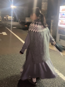 「Graphpaper（グラフペーパー）のアイテム（ワンピース/ドレス）」を使った、みさん（レディース・155cm）の秋コーディネート