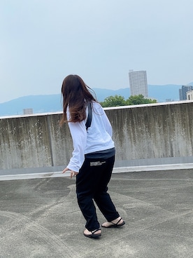 「Graphpaper（グラフペーパー）のアイテム」を使った、みさん（レディース・155cm）の夏コーディネート