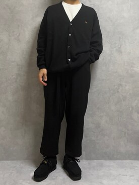 「LILL（リル）のアイテム（スラックス）」を使った、ゆうや|古着×綺麗目カジュアルさん（メンズ・165cm）の冬コーディネート