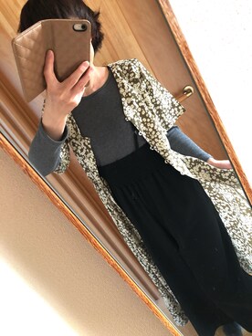 「Right-on（ライトオン）のアイテム（サロペット/オーバーオール）」を使った、もゆさん（レディース・153cm）の秋コーディネート