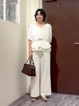 「mysty woman（ミスティウーマン）のアイテム（シューズ）」を使った、たっつんさん（レディース・166cm）の秋コーディネート