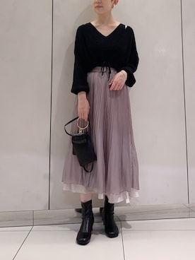 「オーガンジー」｜「アイテム（ブーツ）」を使った、たっつんさん（レディース・166cm）の夏コーディネート