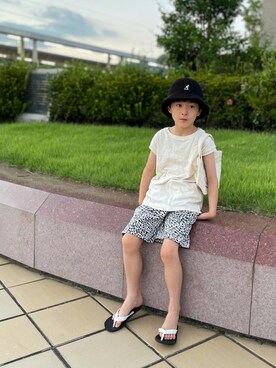 「RELAX（リラックス）のアイテム」を使った、YUKI☆さん（キッズ・120cm）の夏コーディネート