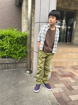 「Polo Ralph Lauren」｜「アイテム（スリッポン）」を使った、YUKI☆さん（キッズ・128cm）の秋コーディネート