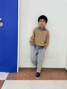 「Polo Ralph Lauren」｜「アイテム（スリッポン）」を使った、YUKI☆さん（キッズ・120cm）の秋コーディネート