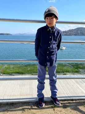 「お正月」｜「アイテム（その他）」を使った、YUKI☆さん（キッズ・123cm）の冬コーディネート