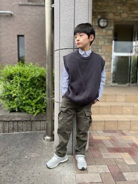 「ARCH & LINE（アーチアンドライン）のアイテム」を使った、YUKI☆さん（キッズ・128cm）の秋コーディネート