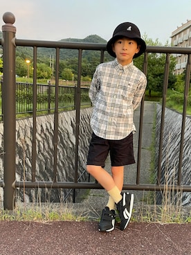 YUKI☆さんの「【KANGOL】[KIDS]  Bermuda Casual / 【カンゴール】[キッズ] バミューダ カジュアル」を使ったコーディネート