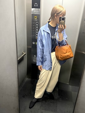 「アイテム（ハンドバッグ）」を使った、芽ねぎさん（レディース・169cm・30代）の夏コーディネート