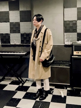 「minsobi（ミンソビ）のアイテム（ジャケット/アウター）」を使った、Keisuke Valentineさん（メンズ・174cm）の秋コーディネート