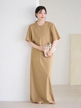 「plage（プラージュ）のアイテム（スカート）」を使った、risaさん（レディース・156cm）の春コーディネート