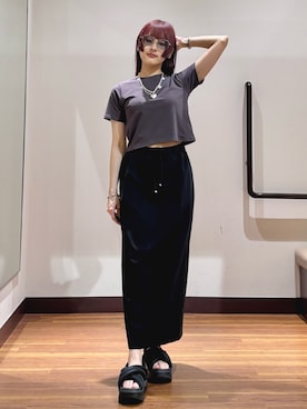 「KBF（ケイビーエフ）のアイテム」を使った、とももももさん（レディース・157cm）の夏コーディネート